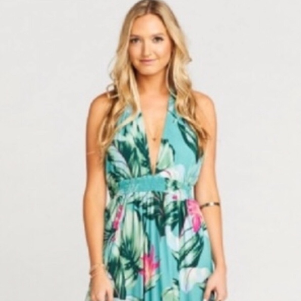 Show Me Your MuMu Tropical Print Maxi Dress